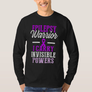 Epilepsy Bewustheid Epileptische warrior Surviof 2 T-shirt