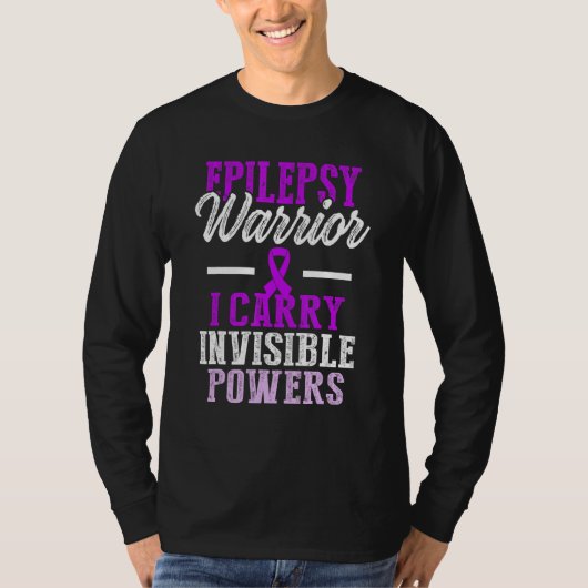 Epilepsy Bewustheid Epileptische warrior Surviof 2 T-shirt (Voorkant)
