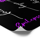 Epilepsy Bewustheid Faith Hope Love Leopard Sunflo Poster (Hoek)