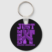 Epilepsy Bewustheid geneest het gewoon Sleutelhanger (Voorkant)