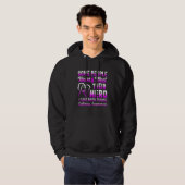 Epilepsy Bewustheid Hero Seizure Moeder van Epilep Hoodie (Voorkant volledig)