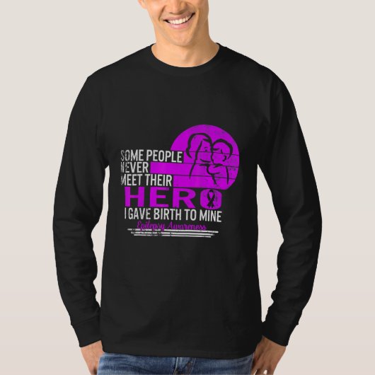 Epilepsy Bewustheid Hero Seizure Moeder van Epilep T-shirt (Voorkant)