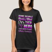 Epilepsy Bewustheid Hero Seizure Moeder van Epilep T-shirt (Voorkant)