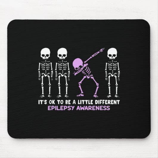 Epilepsy Bewustheid Het is oké om een klein versch Muismat (Voorkant)