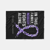 Epilepsy Bewustheid in deze familie Niemand vecht Fleece Deken (Voorkant (Horizontaal))