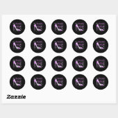 Epilepsy Bewustheid in november Draag we Paarse ma Ronde Sticker (Vel)
