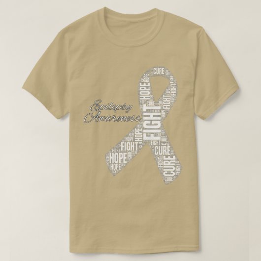 Epilepsy Bewustheid November Maand Vecht Hoop T-shirt (Design voorkant)