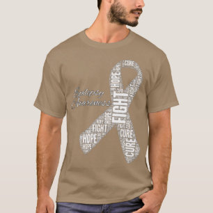 Epilepsy Bewustheid November Maand Vecht Hoop T-shirt