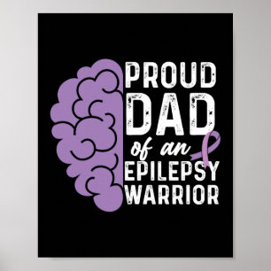 Epilepsy Bewustheid Papa van Epilepsie Poster