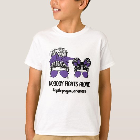 Epilepsy Bewustmaands | Epilepsy Warrior Family T-shirt (Voorkant)