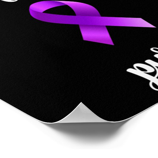 Epilepsy Bewustmaands in november Draag Purpl Poster (Hoek)