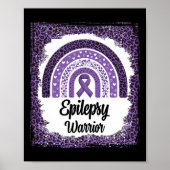 Epilepsy Bewustmaking Bleekte regenboogluipaard Pa Poster (Voorkant)