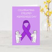 Epilepsy Bewustmaking Dag 26 maart Kaart (Gele Bloem)