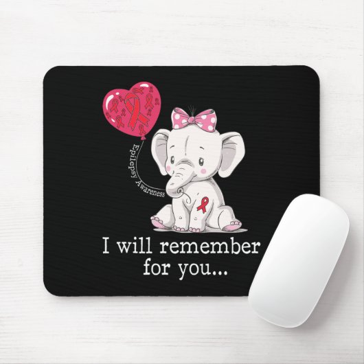Epilepsy Bewustmaking Elephant Muismat (Met muis)