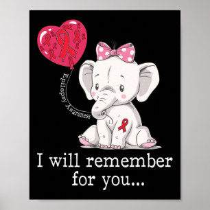 Epilepsy Bewustmaking Elephant Poster