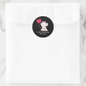 Epilepsy Bewustmaking Elephant Ronde Sticker (Tas)