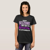 Epilepsy Bewustmaking Epileptic Warrior T-shirt (Voorkant volledig)