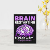 Epilepsy Bewustmaking Funny Brain Restarting Alsje Kaart (Gele Bloem)