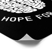 Epilepsy Bewustmaking Hope for Cure Epileptic I We Poster (Hoek)