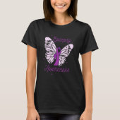 Epilepsy Bewustmaking Maand Paars Ribbon Advocate  T-shirt (Voorkant)