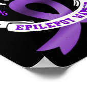 Epilepsy Bewustwording Proud Mam van Epilepsie Poster (Hoek)