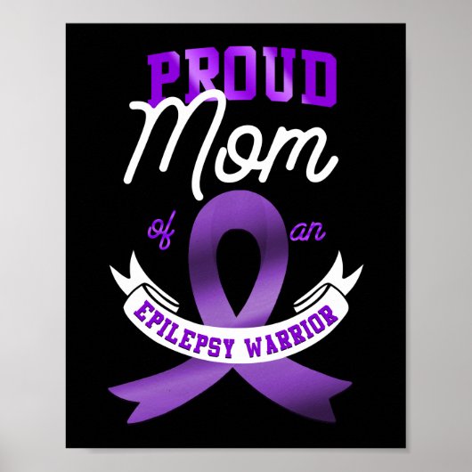 Epilepsy Bewustwording Proud Mam van Epilepsie Poster (Voorkant)