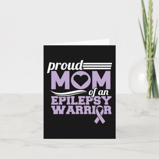 Epilepsy Bewustwording Proud Mam van Epilepsy Warr Kaart (Voorkant)