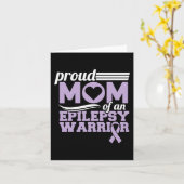 Epilepsy Bewustwording Proud Mam van Epilepsy Warr Kaart (Gele Bloem)