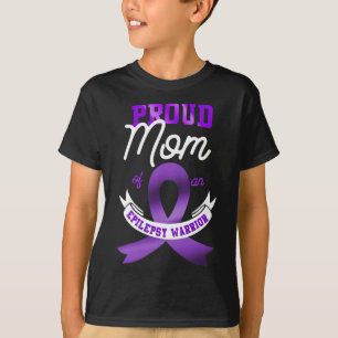 Epilepsy Bewustwording Proud Mam van Epilepsy Warr T-shirt