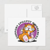 Epilepsy Cat Briefkaart (Voorkant / Achterkant)