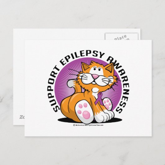Epilepsy Cat Briefkaart (Voorkant / Achterkant)