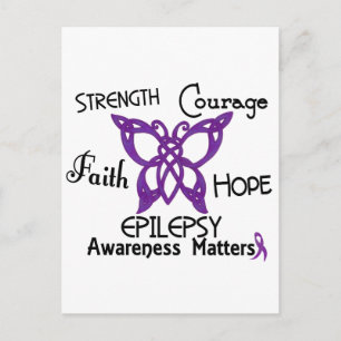 Epilepsy Celtic Butterfly 3 Briefkaart