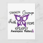 Epilepsy Celtic Butterfly 3 Briefkaart (Voorkant)