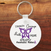 Epilepsy Celtic Butterfly 3 Sleutelhanger (Voorkant)