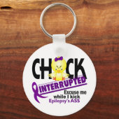 Epilepsy Chick onderbroken 2 Sleutelhanger (Voorkant)