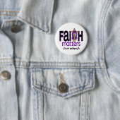 Epilepsy Faith Matters Cross 1 Ronde Button 5,7 Cm (In situ)