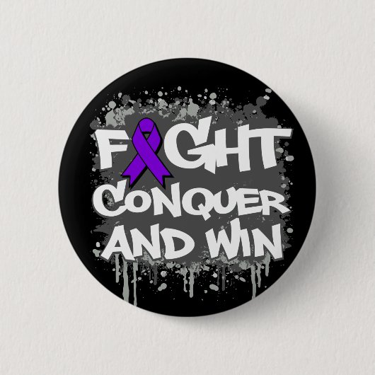 Epilepsy Fight Verovering and Win Ronde Button 5,7 Cm (Voorkant)