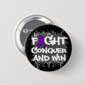 Epilepsy Fight Verovering and Win Ronde Button 5,7 Cm (Voorkant /achterkant)