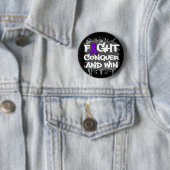 Epilepsy Fight Verovering and Win Ronde Button 5,7 Cm (In situ)