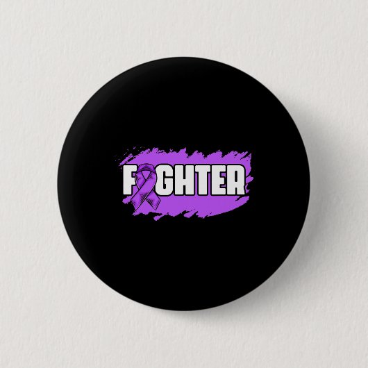 Epilepsy Fighter Epilepsy Survivor Epilepsy Ronde Button 5,7 Cm (Voorkant)