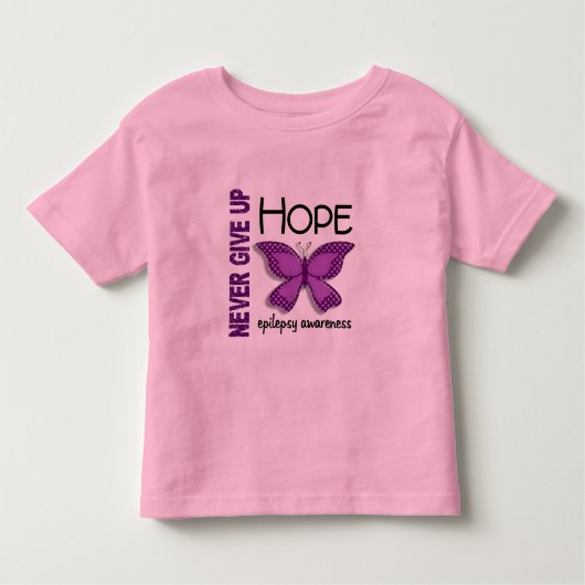 Epilepsy geeft Hope Butterfly nooit op 4.1 Kinder Shirts (Voorkant)