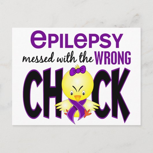Epilepsy heeft de verkeerde meid briefkaart (Voorkant)