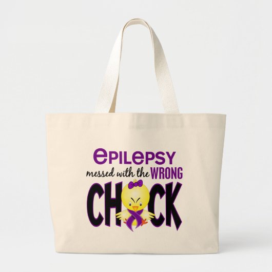 Epilepsy heeft de verkeerde meid grote tote bag (Voorkant)