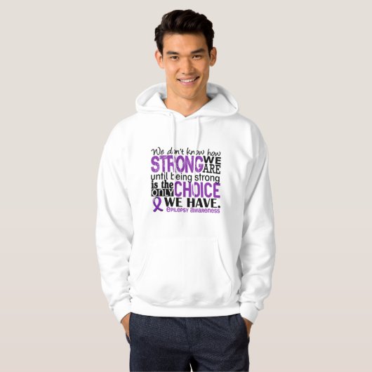 Epilepsy hoe sterk we zijn hoodie (Voorkant volledig)