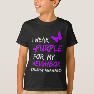 Epilepsy ik Draag Paars voor mijn buurtlint T-shirt