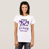 Epilepsy Mam Proud Mam van een Epilepsy Warrior T-shirt (Voorkant volledig)