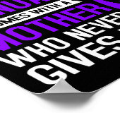 Epilepsy mama Epilepsy heeft geen handleiding Poster (Hoek)