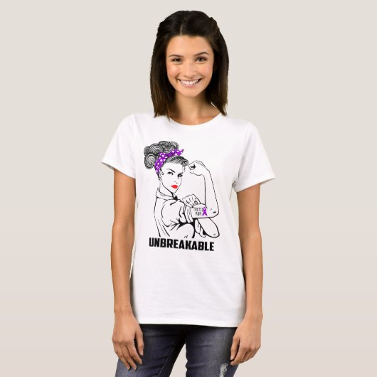 Epilepsy mama onbreekbaar - Bewustheid T-shirt (Voorkant volledig)