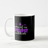 Epilepsy mama Paarse Ribbon Awareness Moeder Koffiemok (Links)