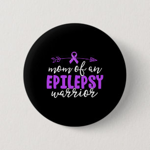 Epilepsy mama Paarse Ribbon Awareness Moeder Ronde Button 5,7 Cm